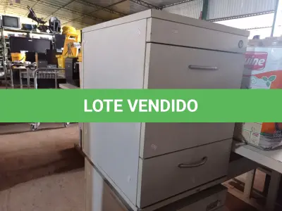 LOTE 457 - 02 GAVETEIROS COM 03 GAVETAS. (NO ESTADO) ATENÇÃO! FAZER A VISITAÇÃO ANTES DE ARREMATAR, NÃO SABEMOS SE FUNCIONA. LEILÃO NÃO TEM GARANTIA E NEM DEVOLUÇÃO, SUJEITO A POSSÍVEIS AVARIAS VISÍVEIS/OCULTAS E/OU AUSÊNCIA DE COMPONENTES.