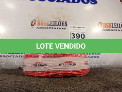LOTE 390 - 01 ROLO DE CABO FLEXÍVEL 100M 1X2,5MM NA COR VERMELHA (NOVO). (NO ESTADO) ATENÇÃO! FAZER A VISITAÇÃO ANTES DE ARREMATAR, NÃO SABEMOS SE FUNCIONA. LEILÃO NÃO TEM GARANTIA E NEM DEVOLUÇÃO, SUJEITO A POSSÍVEIS AVARIAS VISÍVEIS/OCULTAS E/OU AUSÊNCIA DE COMPONENTES.