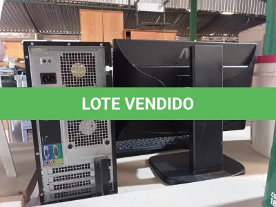 LOTE 447 - 01 CPU, 01 TECLADO E 01 MONITOR. (NO ESTADO) ATENÇÃO! FAZER A VISITAÇÃO ANTES DE ARREMATAR, NÃO SABEMOS SE FUNCIONA. LEILÃO NÃO TEM GARANTIA E NEM DEVOLUÇÃO, SUJEITO A POSSÍVEIS AVARIAS VISÍVEIS/OCULTAS E/OU AUSÊNCIA DE COMPONENTES.
