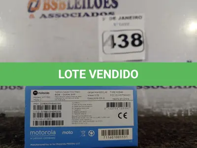 LOTE 438 - 01 CELULAR MOTOC MODELO:XT1750 8GB MARCA LENOVO. (NO ESTADO) ATENÇÃO! FAZER A VISITAÇÃO ANTES DE ARREMATAR, NÃO SABEMOS SE FUNCIONA. LEILÃO NÃO TEM GARANTIA E NEM DEVOLUÇÃO, SUJEITO A POSSÍVEIS AVARIAS VISÍVEIS/OCULTAS E/OU AUSÊNCIA DE COMPONENTES.