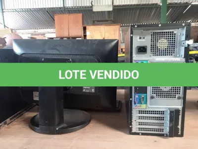LOTE 443 - 01 CPU, 01 TECLADO E 01 MONITOR. (NO ESTADO) ATENÇÃO! FAZER A VISITAÇÃO ANTES DE ARREMATAR, NÃO SABEMOS SE FUNCIONA. LEILÃO NÃO TEM GARANTIA E NEM DEVOLUÇÃO, SUJEITO A POSSÍVEIS AVARIAS VISÍVEIS/OCULTAS E/OU AUSÊNCIA DE COMPONENTES.