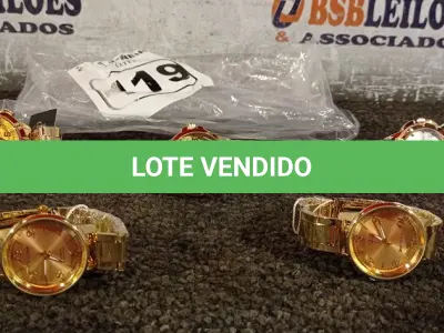 LOTE 419 - 05 RELÓGIOS. (NO ESTADO) ATENÇÃO! FAZER A VISITAÇÃO ANTES DE ARREMATAR, NÃO SABEMOS SE FUNCIONA. LEILÃO NÃO TEM GARANTIA E NEM DEVOLUÇÃO, SUJEITO A POSSÍVEIS AVARIAS VISÍVEIS/OCULTAS E/OU AUSÊNCIA DE COMPONENTES.