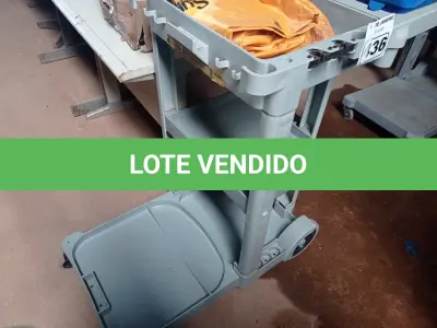LOTE 436 - 01 CARRINHO PARA LIMPEZA INDUSTRIAL INCOMPLETO. (NO ESTADO) ATENÇÃO! FAZER A VISITAÇÃO ANTES DE ARREMATAR, NÃO SABEMOS SE FUNCIONA. LEILÃO NÃO TEM GARANTIA E NEM DEVOLUÇÃO, SUJEITO A POSSÍVEIS AVARIAS VISÍVEIS/OCULTAS E/OU AUSÊNCIA DE COMPONENTES.