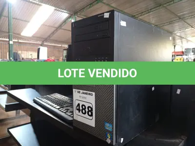 LOTE 488 - 01 CPU, 01 TECLADO E 01 MONITOR. (NO ESTADO) ATENÇÃO! FAZER A VISITAÇÃO ANTES DE ARREMATAR, NÃO SABEMOS SE FUNCIONA. LEILÃO NÃO TEM GARANTIA E NEM DEVOLUÇÃO, SUJEITO A POSSÍVEIS AVARIAS VISÍVEIS/OCULTAS E/OU AUSÊNCIA DE COMPONENTES.