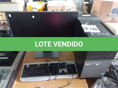 LOTE 326 - 01 CPU, 01 TECLADO E 01 MONITOR. (NO ESTADO) ATENÇÃO! FAZER A VISITAÇÃO ANTES DE ARREMATAR, NÃO SABEMOS SE FUNCIONA. LEILÃO NÃO TEM GARANTIA E NEM DEVOLUÇÃO, SUJEITO A POSSÍVEIS AVARIAS VISÍVEIS/OCULTAS E/OU AUSÊNCIA DE COMPONENTES.