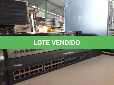 LOTE 212 - 01 SWITCH, 01 DISTRIBUIDOR DE VIDEO E 01 APARELHO DE AUDIO E VIDEO.(NO ESTADO) ATENÇÃO! FAZER A VISITAÇÃO ANTES DE ARREMATAR, NÃO SABEMOS SE FUNCIONA. LEILÃO NÃO TEM GARANTIA E NEM DEVOLUÇÃO, SUJEITO A POSSÍVEIS AVARIAS VISÍVEIS/OCULTAS E/OU AUSÊNCIA DE COMPONENTES.
