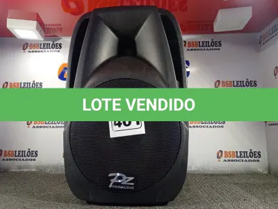 LOTE 401 - 01 CAIXA DE SOM PRO ÁUDIO PX12. (NOVO) (NO ESTADO) ATENÇÃO! FAZER A VISITAÇÃO ANTES DE ARREMATAR, NÃO SABEMOS SE FUNCIONA. LEILÃO NÃO TEM GARANTIA E NEM DEVOLUÇÃO, SUJEITO A POSSÍVEIS AVARIAS VISÍVEIS/OCULTAS E/OU AUSÊNCIA DE COMPONENTES.