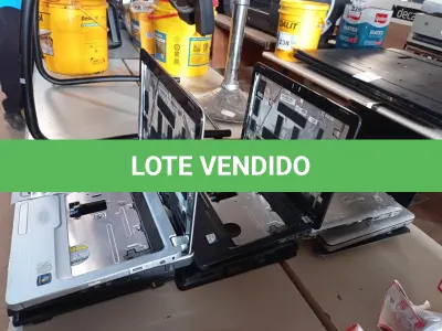LOTE 288 - 01 LOTE COM NOTEBOOKS PARA RETIRADA DE PEÇAS. (NO ESTADO) ATENÇÃO! FAZER A VISITAÇÃO ANTES DE ARREMATAR, NÃO SABEMOS SE FUNCIONA. LEILÃO NÃO TEM GARANTIA E NEM DEVOLUÇÃO, SUJEITO A POSSÍVEIS AVARIAS VISÍVEIS/OCULTAS E/OU AUSÊNCIA DE COMPONENTES.