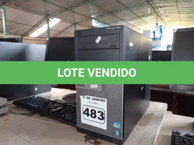 LOTE 483 - 01 CPU, 01 TECLADO E 01 MONITOR. (NO ESTADO) ATENÇÃO! FAZER A VISITAÇÃO ANTES DE ARREMATAR, NÃO SABEMOS SE FUNCIONA. LEILÃO NÃO TEM GARANTIA E NEM DEVOLUÇÃO, SUJEITO A POSSÍVEIS AVARIAS VISÍVEIS/OCULTAS E/OU AUSÊNCIA DE COMPONENTES.