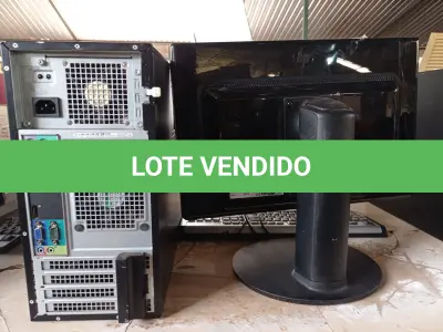 LOTE 485 - 01 CPU, 01 TECLADO E 01 MONITOR. (NO ESTADO) ATENÇÃO! FAZER A VISITAÇÃO ANTES DE ARREMATAR, NÃO SABEMOS SE FUNCIONA. LEILÃO NÃO TEM GARANTIA E NEM DEVOLUÇÃO, SUJEITO A POSSÍVEIS AVARIAS VISÍVEIS/OCULTAS E/OU AUSÊNCIA DE COMPONENTES.