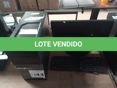 LOTE 443 - 01 CPU, 01 TECLADO E 01 MONITOR. (NO ESTADO) ATENÇÃO! FAZER A VISITAÇÃO ANTES DE ARREMATAR, NÃO SABEMOS SE FUNCIONA. LEILÃO NÃO TEM GARANTIA E NEM DEVOLUÇÃO, SUJEITO A POSSÍVEIS AVARIAS VISÍVEIS/OCULTAS E/OU AUSÊNCIA DE COMPONENTES.