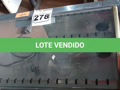 LOTE 278 - 01 ESTUFA ELÉTRICA PARA SALGADOS. (NO ESTADO) ATENÇÃO! FAZER A VISITAÇÃO ANTES DE ARREMATAR, NÃO SABEMOS SE FUNCIONA. LEILÃO NÃO TEM GARANTIA E NEM DEVOLUÇÃO, SUJEITO A POSSÍVEIS AVARIAS VISÍVEIS/OCULTAS E/OU AUSÊNCIA DE COMPONENTES.