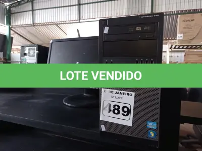 LOTE 489 - 01 CPU, 01 TECLADO E 01 MONITOR. (NO ESTADO) ATENÇÃO! FAZER A VISITAÇÃO ANTES DE ARREMATAR, NÃO SABEMOS SE FUNCIONA. LEILÃO NÃO TEM GARANTIA E NEM DEVOLUÇÃO, SUJEITO A POSSÍVEIS AVARIAS VISÍVEIS/OCULTAS E/OU AUSÊNCIA DE COMPONENTES.