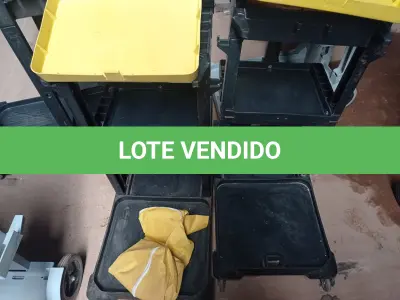 LOTE 437 - 02 CARRINHOS PARA LIMPEZA INDUSTRIAL INCOMPLETO. (NO ESTADO) ATENÇÃO! FAZER A VISITAÇÃO ANTES DE ARREMATAR, NÃO SABEMOS SE FUNCIONA. LEILÃO NÃO TEM GARANTIA E NEM DEVOLUÇÃO, SUJEITO A POSSÍVEIS AVARIAS VISÍVEIS/OCULTAS E/OU AUSÊNCIA DE COMPONENTES.
