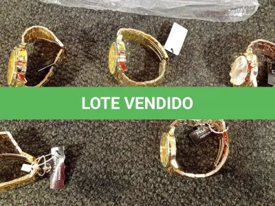 LOTE 419 - 05 RELÓGIOS. (NO ESTADO) ATENÇÃO! FAZER A VISITAÇÃO ANTES DE ARREMATAR, NÃO SABEMOS SE FUNCIONA. LEILÃO NÃO TEM GARANTIA E NEM DEVOLUÇÃO, SUJEITO A POSSÍVEIS AVARIAS VISÍVEIS/OCULTAS E/OU AUSÊNCIA DE COMPONENTES.