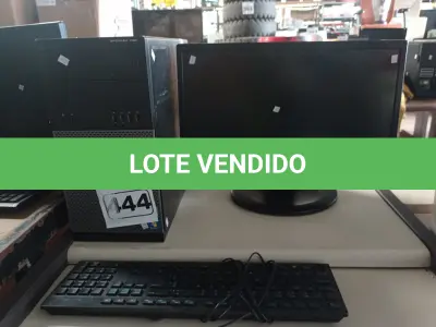 LOTE 444 - 01 CPU, 01 TECLADO E 01 MONITOR. (NO ESTADO) ATENÇÃO! FAZER A VISITAÇÃO ANTES DE ARREMATAR, NÃO SABEMOS SE FUNCIONA. LEILÃO NÃO TEM GARANTIA E NEM DEVOLUÇÃO, SUJEITO A POSSÍVEIS AVARIAS VISÍVEIS/OCULTAS E/OU AUSÊNCIA DE COMPONENTES.