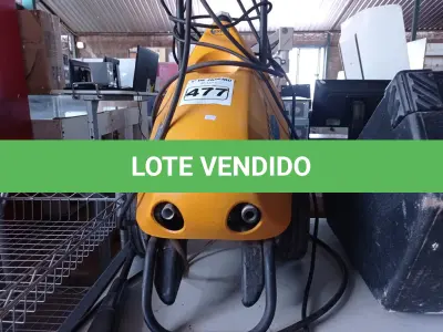 LOTE 477 - 01 LAVADORA DE ALTA PRESSÃO SEMI INDUSTRIAL MARCA ELECTROLUX (NO ESTADO) ATENÇÃO! FAZER A VISITAÇÃO ANTES DE ARREMATAR, NÃO SABEMOS SE FUNCIONA. LEILÃO NÃO TEM GARANTIA E NEM DEVOLUÇÃO, SUJEITO A POSSÍVEIS AVARIAS VISÍVEIS/OCULTAS E/OU AUSÊNCIA DE COMPONENTES.
