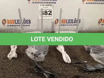 LOTE 382 - 02 ROTEADORES TP-LINK COM CABO E FONTE. (NO ESTADO) ATENÇÃO! FAZER A VISITAÇÃO ANTES DE ARREMATAR, NÃO SABEMOS SE FUNCIONA. LEILÃO NÃO TEM GARANTIA E NEM DEVOLUÇÃO, SUJEITO A POSSÍVEIS AVARIAS VISÍVEIS/OCULTAS E/OU AUSÊNCIA DE COMPONENTES.