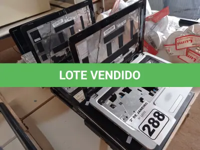 LOTE 288 - 01 LOTE COM NOTEBOOKS PARA RETIRADA DE PEÇAS. (NO ESTADO) ATENÇÃO! FAZER A VISITAÇÃO ANTES DE ARREMATAR, NÃO SABEMOS SE FUNCIONA. LEILÃO NÃO TEM GARANTIA E NEM DEVOLUÇÃO, SUJEITO A POSSÍVEIS AVARIAS VISÍVEIS/OCULTAS E/OU AUSÊNCIA DE COMPONENTES.