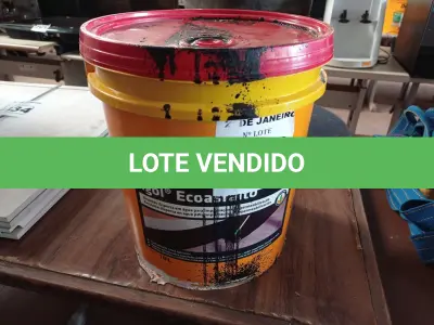 LOTE 433 - 01 GALÃO DE EMULSÃO DISPERSA EM ÁGUA PARA IMPRIMAÇÃO E IMPERMEABILIZAÇÃO IGOL ECOASFALTO SIKA. (NO ESTADO) ATENÇÃO! FAZER A VISITAÇÃO ANTES DE ARREMATAR, NÃO SABEMOS SE FUNCIONA. LEILÃO NÃO TEM GARANTIA E NEM DEVOLUÇÃO, SUJEITO A POSSÍVEIS AVARIAS VISÍVEIS/OCULTAS E/OU AUSÊNCIA DE COMPONENTES.