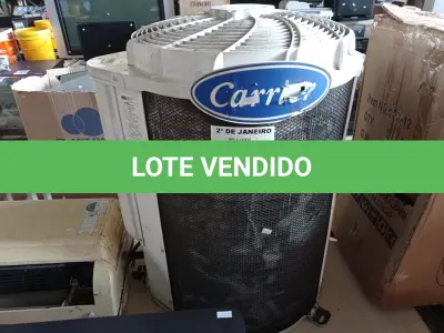 LOTE 327 - 01 CONDENSADORA E 01 EVAPORADORA MARCA CARRIER.(NO ESTADO) ATENÇÃO! FAZER A VISITAÇÃO ANTES DE ARREMATAR, NÃO SABEMOS SE FUNCIONA. LEILÃO NÃO TEM GARANTIA E NEM DEVOLUÇÃO, SUJEITO A POSSÍVEIS AVARIAS VISÍVEIS/OCULTAS E/OU AUSÊNCIA DE COMPONENTES.