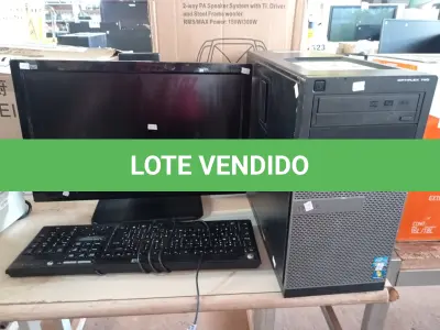 LOTE 355 - 01 CPU, 01 TECLADO E 01 MONITOR. (NO ESTADO) ATENÇÃO! FAZER A VISITAÇÃO ANTES DE ARREMATAR, NÃO SABEMOS SE FUNCIONA. LEILÃO NÃO TEM GARANTIA E NEM DEVOLUÇÃO, SUJEITO A POSSÍVEIS AVARIAS VISÍVEIS/OCULTAS E/OU AUSÊNCIA DE COMPONENTES.