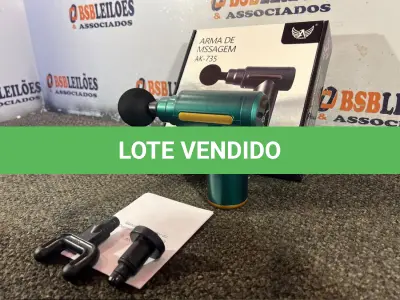 LOTE 049 - 01 PISTOLA DE MASSAGEM NA COR VERDE ( NOVO ) ( NO ESTADO )