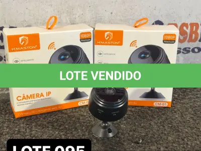 LOTE 095 - 02 CÂMERAS ESPIÃS MAGNETICAS WI-FI ( NOVO ) ( NO ESTADO )