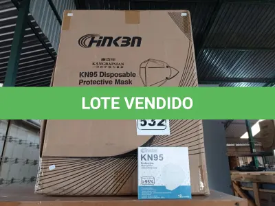 LOTE 532 - 01 CAIXA COM APROXIMADAMENTE 1.000 MASCARAS DESCARTÁVEIS KN95 . (NO ESTADO) ATENÇÃO! FAZER A VISITAÇÃO ANTES DE ARREMATAR, NÃO SABEMOS SE FUNCIONA. LEILÃO NÃO TEM GARANTIA E NEM DEVOLUÇÃO, SUJEITO A POSSÍVEIS AVARIAS VISÍVEIS/OCULTAS E/OU AUSÊNCIA DE COMPONENTES.