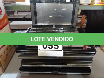 LOTE 055 - 01 NETBOOK E 05 NOTEBOOK’S MARCAS E MODELOS DIVERSOS PARA RETIRADA DE PEÇAS. (NO ESTADO) ATENÇÃO! FAZER A VISITAÇÃO ANTES DE ARREMATAR, NÃO SABEMOS SE FUNCIONA. LEILÃO NÃO TEM GARANTIA E NEM DEVOLUÇÃO, SUJEITO A POSSÍVEIS AVARIAS VISÍVEIS/OCULTAS E/OU AUSÊNCIA DE COMPONENTES.