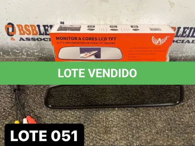 LOTE 051 - 01 RETROVISOR CÂMERA ESPELHO ( NOVO ) ( NO ESTADO )
