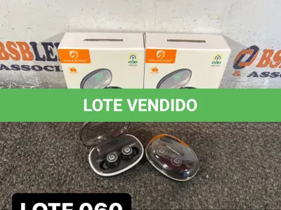 LOTE 060 - 02 FONES DE OUVIDO BLUETOOTH ( NOVO ) ( NO ESTADO )
