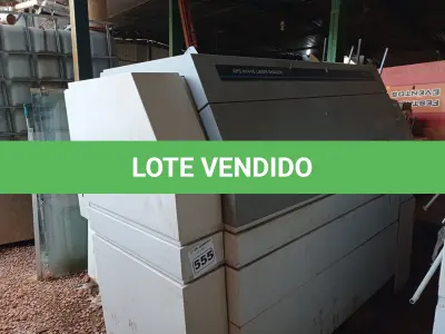 LOTE 555 - 01 SUCATA DE MAQUINÁRIO GRÁFICO. (NO ESTADO, LEILÃO NÃO TEM GARANTIA E NEM DEVOLUÇÃO, SUJEITO A POSSÍVEIS AVARIAS VISÍVEIS/OCULTAS E/OU AUSÊNCIA DE COMPONENTES).