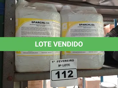 LOTE 112 - 20 LITROS DE DESINFETANTE HOSPITALAR PARA SUPERFÍCIES FIXAS E ARTIGOS NÃO CRÍTICOS. (NO ESTADO) ATENÇÃO! FAZER A VISITAÇÃO ANTES DE ARREMATAR, NÃO SABEMOS SE FUNCIONA. LEILÃO NÃO TEM GARANTIA E NEM DEVOLUÇÃO, SUJEITO A POSSÍVEIS AVARIAS VISÍVEIS/OCULTAS E/OU AUSÊNCIA DE COMPONENTES.