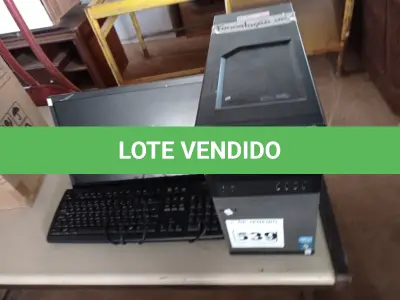 LOTE 539 - 01 CPU, 01 TECLADO E 01 MONITOR CORE I3.(NO ESTADO) ATENÇÃO! FAZER A VISITAÇÃO ANTES DE ARREMATAR, NÃO SABEMOS SE FUNCIONA. LEILÃO NÃO TEM GARANTIA E NEM DEVOLUÇÃO, SUJEITO A POSSÍVEIS AVARIAS VISÍVEIS/OCULTAS E/OU AUSÊNCIA DE COMPONENTES.