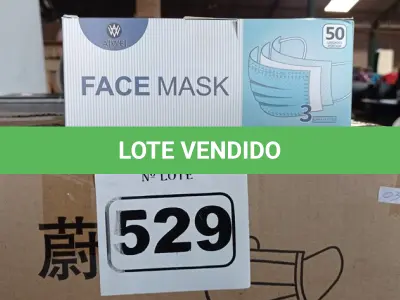 LOTE 529 - 01 CAIXA COM APROXIMADAMENTE 2.000 MASCARAS DESCARTÁVEIS VARIADAS . (NO ESTADO) ATENÇÃO! FAZER A VISITAÇÃO ANTES DE ARREMATAR, NÃO SABEMOS SE FUNCIONA. LEILÃO NÃO TEM GARANTIA E NEM DEVOLUÇÃO, SUJEITO A POSSÍVEIS AVARIAS VISÍVEIS/OCULTAS E/OU AUSÊNCIA DE COMPONENTES.