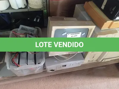 LOTE 070 - 01 IMPRESSORA, 01 SCANNER, 02 CPU’S, 01 MONITOR DE TUBO, 01 CENTRAL TELEFÔNICA E VÁRIAS FONTES MARCAS E MODELOS DIVERSOS. (NO ESTADO) ATENÇÃO! FAZER A VISITAÇÃO ANTES DE ARREMATAR, NÃO SABEMOS SE FUNCIONA. LEILÃO NÃO TEM GARANTIA E NEM DEVOLUÇÃO, SUJEITO A POSSÍVEIS AVARIAS VISÍVEIS/OCULTAS E/OU AUSÊNCIA DE COMPONENTES.