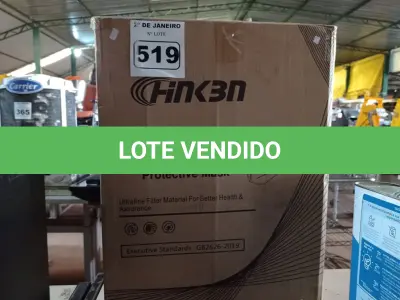LOTE 519 - 01 CAIXA COM APROXIMADAMENTE 1.000 MASCARAS DESCARTÁVEIS KN95 . (NO ESTADO) ATENÇÃO! FAZER A VISITAÇÃO ANTES DE ARREMATAR, NÃO SABEMOS SE FUNCIONA. LEILÃO NÃO TEM GARANTIA E NEM DEVOLUÇÃO, SUJEITO A POSSÍVEIS AVARIAS VISÍVEIS/OCULTAS E/OU AUSÊNCIA DE COMPONENTES.