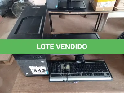 LOTE 543 - 01 CPU, 01 TECLADO E 01 MONITOR CORE I3.(NO ESTADO) ATENÇÃO! FAZER A VISITAÇÃO ANTES DE ARREMATAR, NÃO SABEMOS SE FUNCIONA. LEILÃO NÃO TEM GARANTIA E NEM DEVOLUÇÃO, SUJEITO A POSSÍVEIS AVARIAS VISÍVEIS/OCULTAS E/OU AUSÊNCIA DE COMPONENTES.