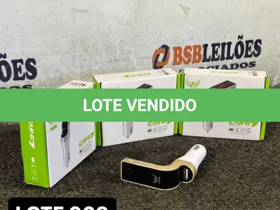 LOTE 009 - 03 CARREGADORES VEICULARES FASTCHARGERS COM USB E BLUETOOTH( NOVO ) ( NO ESTADO )