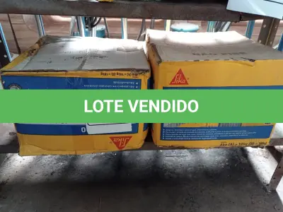 LOTE 121 - 02 CAIXAS DE SIKA TOP-100, REVESTIMENTO IMPERMEABILIZANTE SEMI-FLEXIVEL. (NO ESTADO) ATENÇÃO! FAZER A VISITAÇÃO ANTES DE ARREMATAR, NÃO SABEMOS SE FUNCIONA. LEILÃO NÃO TEM GARANTIA E NEM DEVOLUÇÃO, SUJEITO A POSSÍVEIS AVARIAS VISÍVEIS/OCULTAS E/OU AUSÊNCIA DE COMPONENTES.