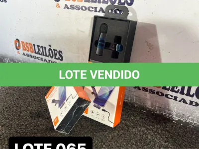 LOTE 065 - 01 MICROFONE DE CELULAR PARA GRAVAÇÃO DE VIDEO ( NOVO ) ( NO ESTADO )