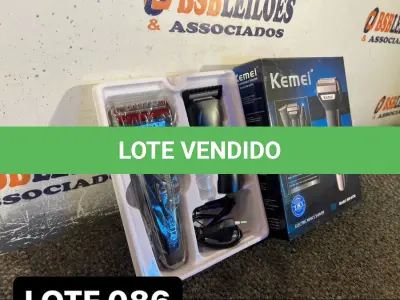 LOTE 086 - 01 BARBEADOR ELETRICO COM DIVERSAS ENTRADAS ( NOVO ) ( NO ESTADO )
