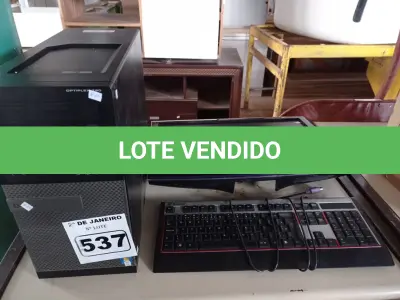 LOTE 537 - 01 CPU, 01 TECLADO E 01 MONITOR CORE I3.(NO ESTADO) ATENÇÃO! FAZER A VISITAÇÃO ANTES DE ARREMATAR, NÃO SABEMOS SE FUNCIONA. LEILÃO NÃO TEM GARANTIA E NEM DEVOLUÇÃO, SUJEITO A POSSÍVEIS AVARIAS VISÍVEIS/OCULTAS E/OU AUSÊNCIA DE COMPONENTES.