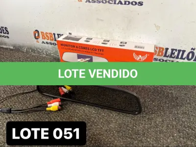 LOTE 051 - 01 RETROVISOR CÂMERA ESPELHO ( NOVO ) ( NO ESTADO )