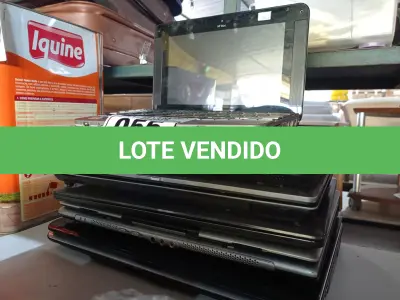 LOTE 055 - 01 NETBOOK E 05 NOTEBOOK’S MARCAS E MODELOS DIVERSOS PARA RETIRADA DE PEÇAS. (NO ESTADO) ATENÇÃO! FAZER A VISITAÇÃO ANTES DE ARREMATAR, NÃO SABEMOS SE FUNCIONA. LEILÃO NÃO TEM GARANTIA E NEM DEVOLUÇÃO, SUJEITO A POSSÍVEIS AVARIAS VISÍVEIS/OCULTAS E/OU AUSÊNCIA DE COMPONENTES.