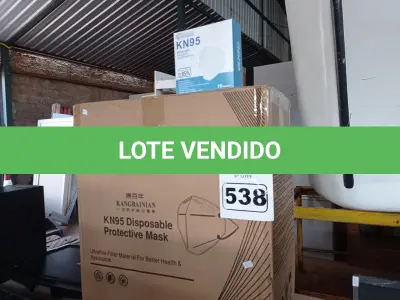 LOTE 538 - 01 CAIXA COM APROXIMADAMENTE 1.000 MASCARAS DESCARTÁVEIS KN95 . (NO ESTADO) ATENÇÃO! FAZER A VISITAÇÃO ANTES DE ARREMATAR, NÃO SABEMOS SE FUNCIONA. LEILÃO NÃO TEM GARANTIA E NEM DEVOLUÇÃO, SUJEITO A POSSÍVEIS AVARIAS VISÍVEIS/OCULTAS E/OU AUSÊNCIA DE COMPONENTES.