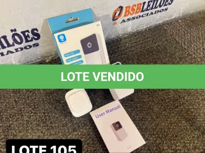 LOTE 105 - 01 CAMPAINHA CÂMERA DE MONITORAMENTO ( NOVO ) ( NO ESTADO )