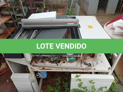 LOTE 552 - 01 SUCATA DE MAQUINÁRIO GRÁFICO. (NO ESTADO, LEILÃO NÃO TEM GARANTIA E NEM DEVOLUÇÃO, SUJEITO A POSSÍVEIS AVARIAS VISÍVEIS/OCULTAS E/OU AUSÊNCIA DE COMPONENTES).