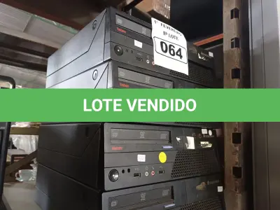 LOTE 064 - 04 CPU’S MARCAS LENOVO PARA RETIRADA DE PEÇAS. (NO ESTADO) ATENÇÃO! FAZER A VISITAÇÃO ANTES DE ARREMATAR, NÃO SABEMOS SE FUNCIONA. LEILÃO NÃO TEM GARANTIA E NEM DEVOLUÇÃO, SUJEITO A POSSÍVEIS AVARIAS VISÍVEIS/OCULTAS E/OU AUSÊNCIA DE COMPONENTES.